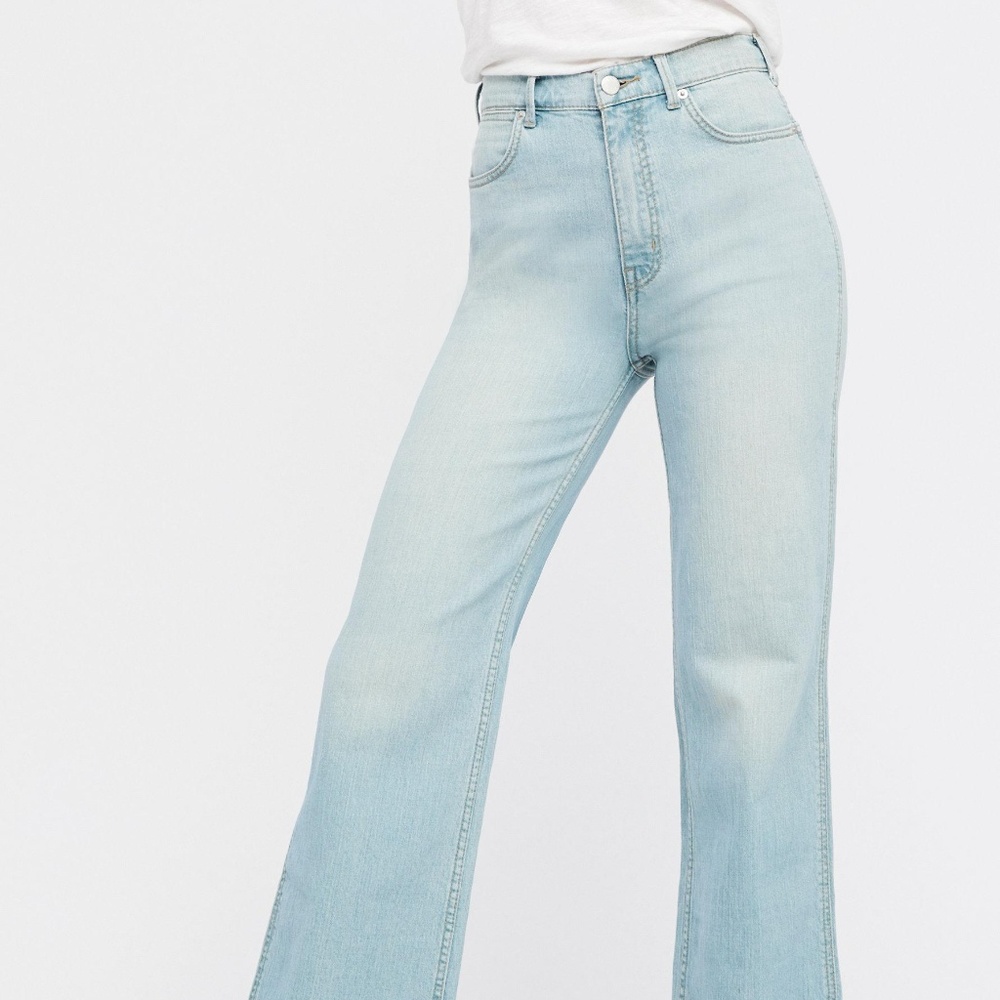 NEW Free People Denim Straight Leg Flare